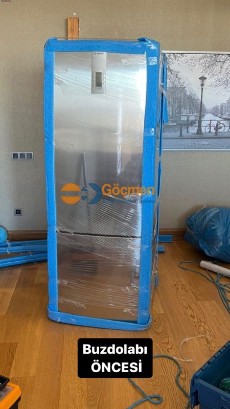 Körfez evden eve nakliyat buzdolabı paketleme öncesi